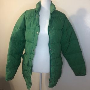 Woolrich Vintage Green Long Jacket